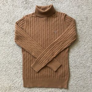 Gant Cable- knit Turtleneck Sweater.